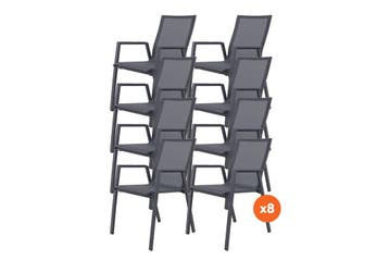 VDG Set van 8 - Atmos stapelbare stoel, Verzenden, Nieuw, Overige materialen