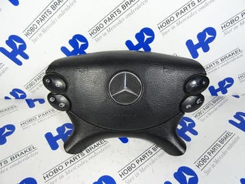 Airbag stuur CLK-klasse w209 zwart., Auto-onderdelen, Ophalen of Verzenden, Gebruikt, Mercedes-Benz
