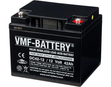 VMF AGM Deep Cycle accu | DC42-12 | 12V 42Ah, Ophalen of Verzenden, Nieuw