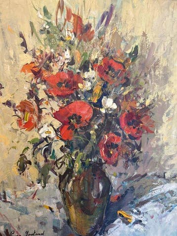 Pierre Gontard (1927-1997) - Vase aux coquelicots
