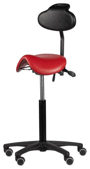 Rodachair PRL267 smalle zadelkruk met rugleuning, Overige plaatsen, Ophalen of Verzenden, Nieuw in verpakking, Stoel
