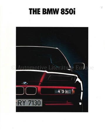 1991 BMW 8 SERIE COUPE BROCHURE ENGELS, Nieuw, BMW, Author