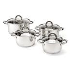 Florina Claude 8 delige RVS pannenset - geschikt voor, Ophalen of Verzenden, Nieuw
