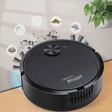 Slimme 3-in-1 Robotstofzuiger met Dweilfunctie - Draadloos,, Verzenden, Nieuw