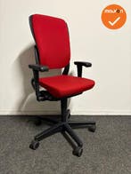 Ahrend 230 - Hoge rug  - Rode stoffering - Zwart voetkruis, Werkplek, Ophalen of Verzenden, Gebruikt, Stoel