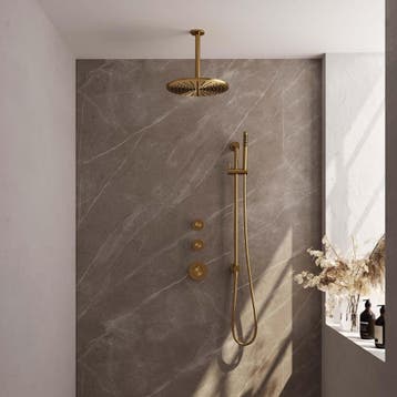 Brauer Gold Edition Thermostatische Regendoucheset Inbouw -, Ophalen of Verzenden, Nieuw