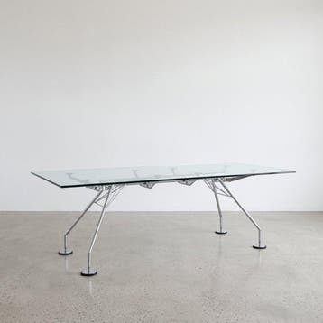 Tecno - Norman Foster - Tafel - Nomos - Staal, Glas, Antiek en Kunst