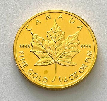 Canada. 10 Dollars 2013 - Maple Leaf - 1/4 oz Gold