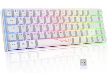 Veiling - Het G-Lab Keyz Hydrogen WL  gamingtoetsenbord (AZE, Computers en Software, Gebruikt