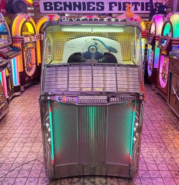 Wurlitzer 1900 Jukebox The Centennial (1956) - Gerestaureerd, Verzamelen, Automaten | Jukeboxen, Ophalen, Gebruikt