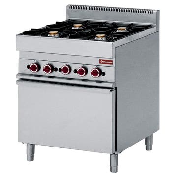 Diamond ALPHA 650 Fornuis + Heteluchtoven | Gas | 4 Branders, Ophalen of Verzenden, Nieuw in verpakking