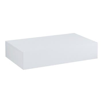 [en.casa] Wandplank Kärsämäki met lade 60x35x12 cm wit, Verzenden, Nieuw