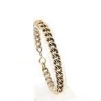 Roségouden gourmet schakelarmband, Sieraden, Tassen en Uiterlijk, Armbanden, Ophalen of Verzenden, Gebruikt, Overige kleuren, Goud