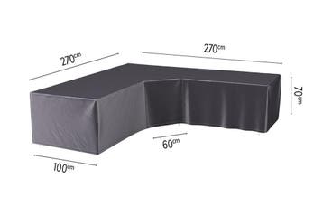 Platinum Aerocover loungesethoes 270x270 cm - L-vorm trapeze, Tuin en Terras, Verzenden, Nieuw, Overige materialen