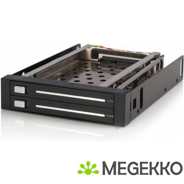 StarTech.com 2-Bay 2,5 inch Hot-Swappable SATA Mobile Rack, Computers en Software, Harde schijven, Nieuw, Verzenden