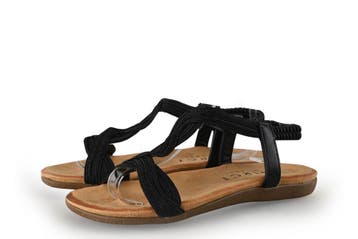 DSTRCT Sandalen in maat 38 Zwart, Verzenden, Zwart, DSTRCT, Sandalen of Muiltjes