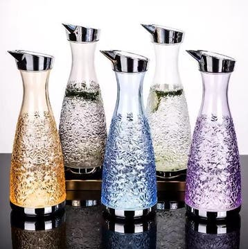 Acryl Drankkan met Filter 1,6L Transparante Waterkan, Verzenden, Nieuw