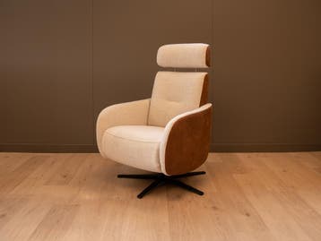 3 motorige sta op en relax stoel Rene met hoge korting, Huis en Inrichting, Fauteuils, Verzenden, Minder dan 75 cm, Nieuw, Leer