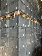 Palletaanbieding 20 stuks: eurobak 600x400x400mm grijs,, Gebruikt, 40 tot 60 cm, 50 tot 75 cm, Bak of Kist