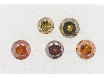 Veiling -  Behandelde diamanten - Fancy kleuren 1.17 ct, Sieraden, Tassen en Uiterlijk, Edelstenen, Nieuw