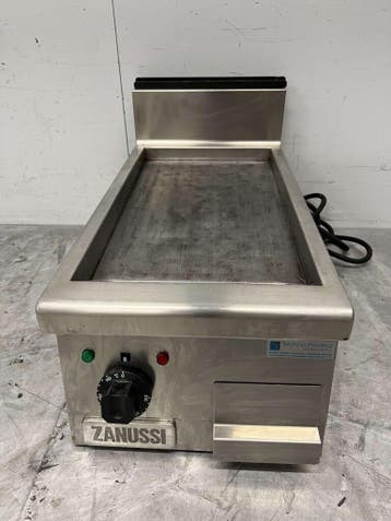 RVS Zanussi Grillplaat Gladde bakplaat 35 cm 400V Horeca, Zakelijke goederen, Horeca | Keukenapparatuur, Ophalen of Verzenden