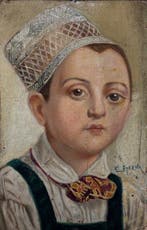 École Européene (XIX-XX) - Portrait dEnfant Ottoman