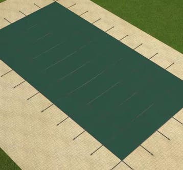 Rechthoekige Groene Mesh Zwembad Afdekking – Winterveilighei, Tuin en Terras, Zwembad-toebehoren, Verzenden, Nieuw