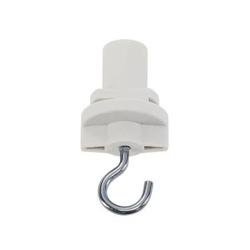 3-FASE ADAPTER | MET HAAK | WIT, Nieuw