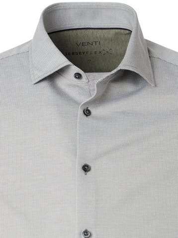 Venti Jerseyflex Overhemd Print Modern Fit Groen, Verzenden, Nieuw, Groen