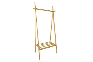 Kapstok ZEN-BO 75cm opvouwbaar bamboe natuur - 48179, Ophalen of Verzenden, Nieuw