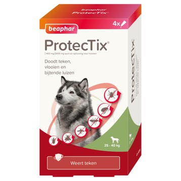 Beaphar ProtecTix® hond 25-40kg 4 pipetten, Verzenden