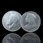 Verenigd Koninkrijk. Victoria-George V. ½ Crown 1900-1928 (2