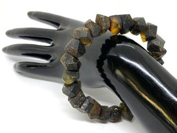 Gefacetteerde natuurlijk Baltisch amber armband - uniseks -