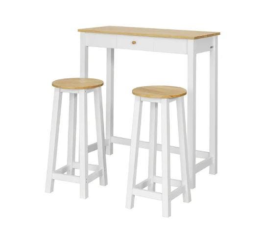 2dekans | SoBuy Bartafel met 2 Barkrukken - Max. 90 kg per, Huis en Inrichting, Tafels | Eettafels, Zo goed als nieuw, Ophalen of Verzenden