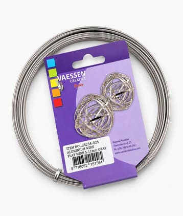 1 rol Vaessen Creative aluminiumdraad plat 3,5 x 1 mm x 5..., Hobby en Vrije tijd, Kralen en Sieraden maken, Ophalen of Verzenden