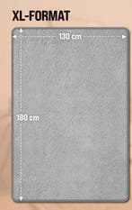 Elektrische Verwarmingsdeken Grijs 180x130cm met Timer, Verzenden, Nieuw