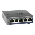 Netgear ProSafe GS105E 5-poorts Gigabit Smart Switch, Ophalen of Verzenden, Refurbished
