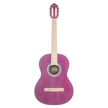 Valencia VC354HPP Hybrid Neck Klassieke Gitaar 4/4 Paars, Ophalen of Verzenden, Nieuw