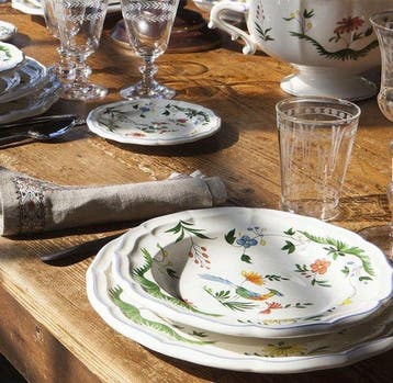 Gien - Tafelservies voor 12 (36) - Aardewerk, Aardewerk -