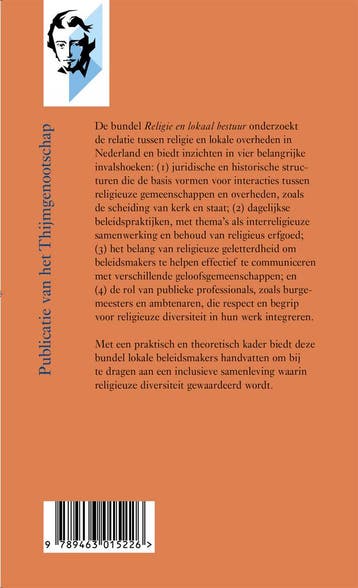 Religie en lokaal bestuur / Annalen van het Thijmgenootschap, Verzenden, Zo goed als nieuw, Sophie van Bijsterveld