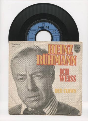 Heinz Rühmann – Ich Weiß / Der Clown (1-7-Vinyl-Single), Ophalen of Verzenden, Nieuw in verpakking
