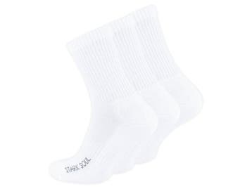 Sportsokken met badstof zool - Gekamd katoen - 3-Pack - Wit, Verzenden, Nieuw