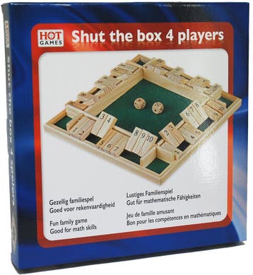 Shut the Box - 4 persoons | HOT Games - Dobbelspellen, Verzenden, Nieuw