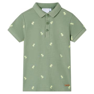 vidaXL Kinderpoloshirt 104 kakikleurig, Verzenden, Nieuw