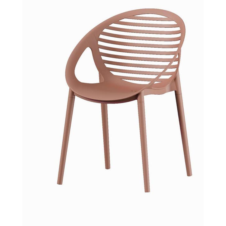 DS4U - Stijn tuinstoel - Set van 6 - Terracotta -, Huis en Inrichting, Stoelen, Nieuw, Ophalen of Verzenden