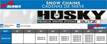 Husky Butzi 140 Sneeuwkettingen 9 mm - 2 stuks, Ophalen of Verzenden, Nieuw, Husky