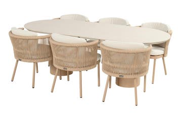 Hartman Toledo/Valencia ovale tuinset voor 6 personen, Verzenden, Nieuw, Overige materialen, Tuinset