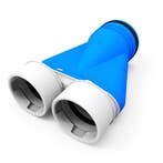 Vent-Axia Uniflexplus + verloop 2x Ø90mm met tuit Ø125mm, Verzenden, Nieuw