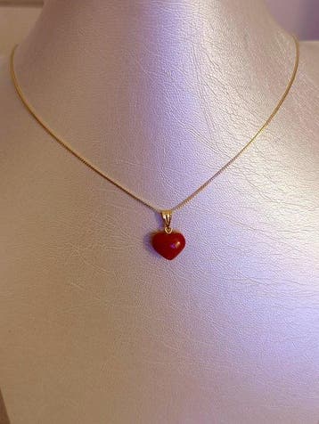 Zonder minimumprijs - Ketting met hanger - 18 karaat Geel