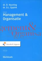 Management en organisatie - werkboek / Werkboek D.J. Eppink, Verzenden, Gelezen, D.J. Eppink